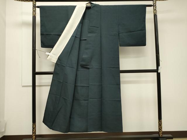 平和屋着物▽上質な紬 色無地 単衣 百入茶色 正絹 逸品 CAAT9540dy