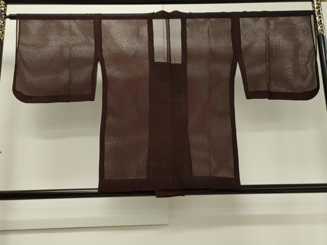 平和屋着物▽道行コート スリーシーズン 春夏秋 塵除け 黒地 正絹 逸品 CAAT9541dy