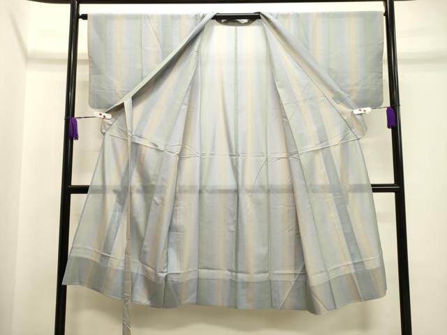 平和屋着物＊夏物 長襦袢 紗 縞 暈し染め 正絹 逸品 CAAT9568dy