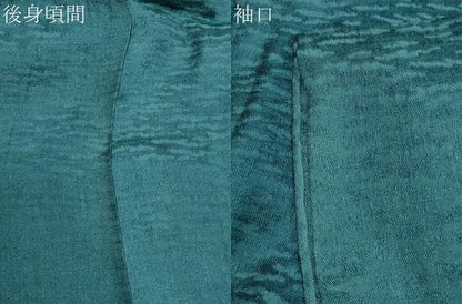 平和屋着物▽上質な小紋 単衣 作家物 絞り 月花美人 正絹 逸品 CAAT9594dy