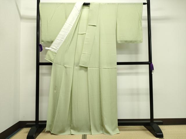 平和屋着物＊夏物 本加賀友禅作家 梶山伸監修 色無地 絽縮緬 夏虫色 正絹 逸品 未使用 CAAT9882gh