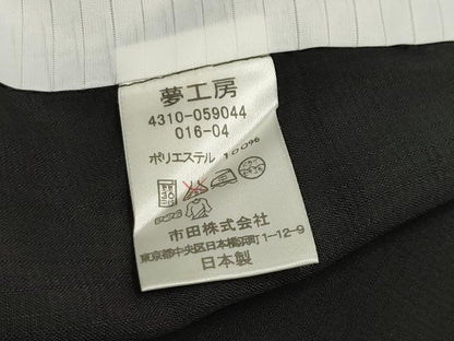 平和屋着物＊夏物 訪問着 紗 セオアルファ 朝顔 黒地 夢工房 洗える着物 CAAT9915gh