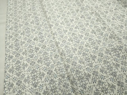 平和屋着物＊夏物　上布　菱吉祥花文　麻　逸品　CAAT9936gh