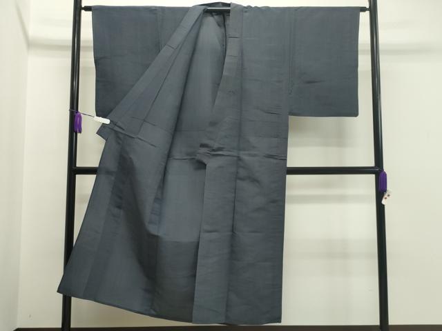 平和屋着物▽男性　単衣　お召　縞　正絹　逸品　CAAT9963gh
