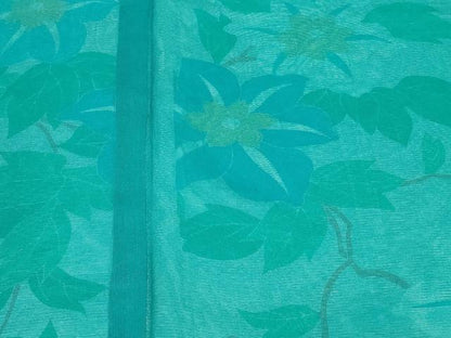 平和屋着物▽訪問着 無双 紗袷 紗×絽 枝花文 正絹 逸品 CAAU0061ev