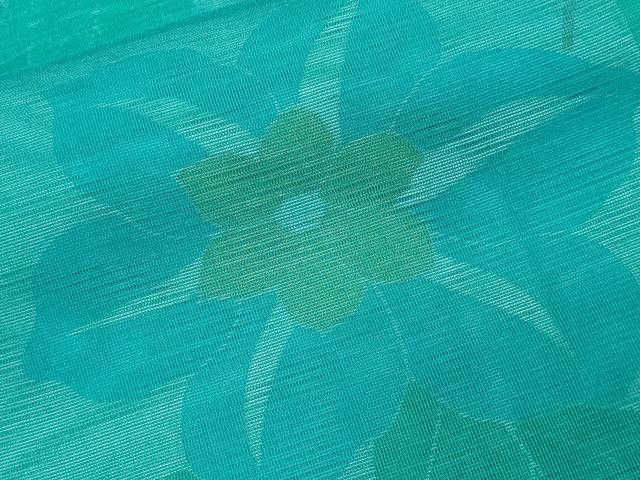 平和屋着物▽訪問着 無双 紗袷 紗×絽 枝花文 正絹 逸品 CAAU0061ev