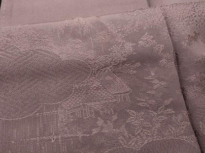 平和屋着物■豪華色留袖　雲取り風景地紋　浅紫色　正絹　逸品　CAAU0852yk