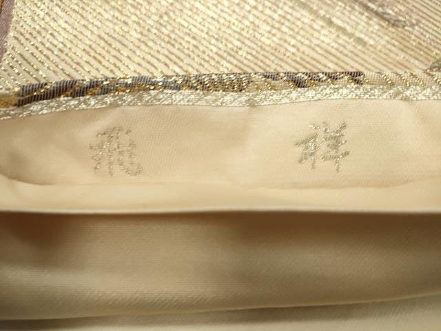平和屋着物◎六通柄袋帯 飛祥 金糸 正絹 逸品 CAAU0940yk