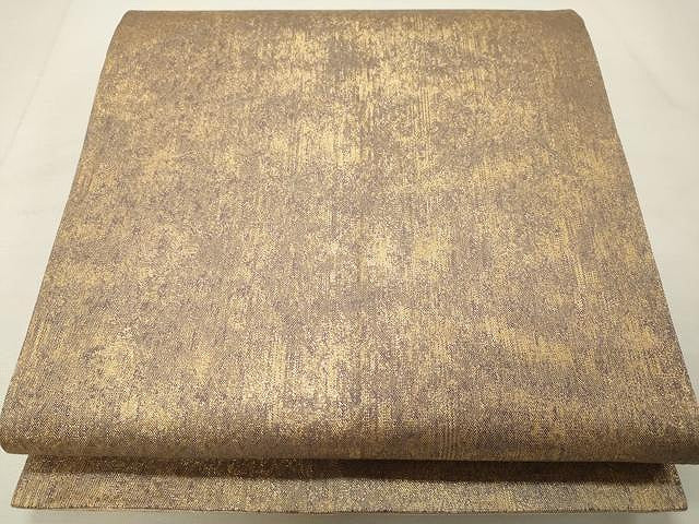 平和屋着物◎全通柄袋帯 霞文 金糸 正絹 逸品 CAAU0975yk