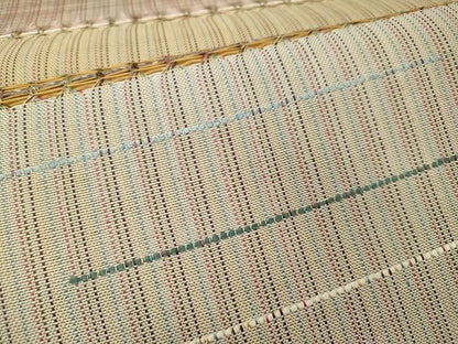 平和屋着物●六通柄袋帯 もじり織 横段文 正絹 逸品 CAAU1116yk