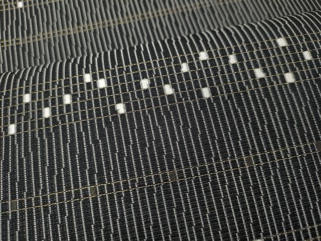 平和屋着物●六通柄袋帯　吉祥文　黒地　金糸　正絹　逸品　CAAU1189yk