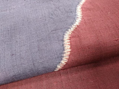 平和屋着物●太鼓柄袋帯 紬地 絞り 霞文 正絹 逸品 CAAU1195yk