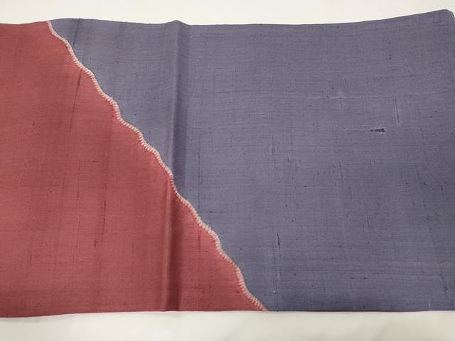 平和屋着物●太鼓柄袋帯 紬地 絞り 霞文 正絹 逸品 CAAU1195yk