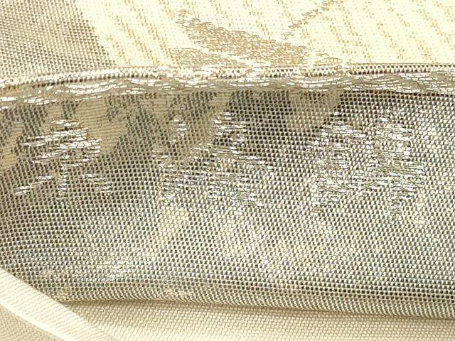 平和屋着物◎六通柄袋帯 道長花鳥文 京洛錦 二重引箔 正絹 逸品 CAAU1333ft