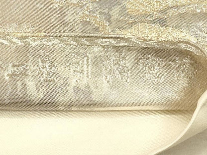 平和屋着物◎六通柄袋帯 道長花鳥文 京洛錦 二重引箔 正絹 逸品 CAAU1333ft