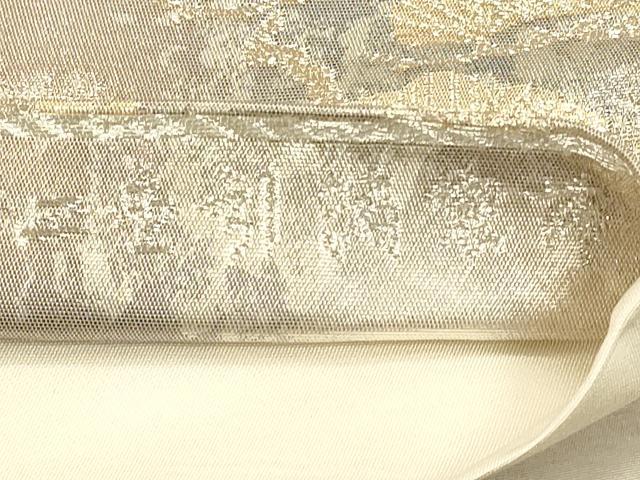平和屋着物◎六通柄袋帯 道長花鳥文 京洛錦 二重引箔 正絹 逸品 CAAU1333ft
