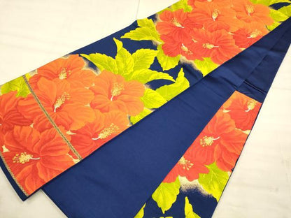 平和屋着物◎六通柄袋帯 唐織 草花文 金銀糸 正絹 逸品 CAAU1385ft