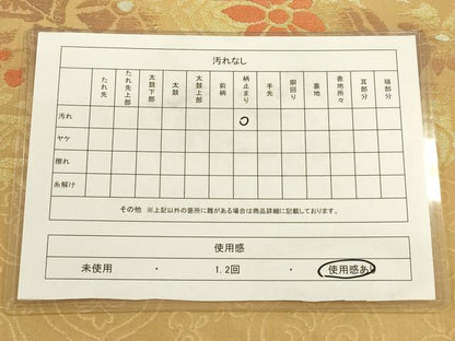 平和屋着物◎六通柄袋帯 唐織 コプト花文 金糸 正絹 逸品 CAAU1571ft
