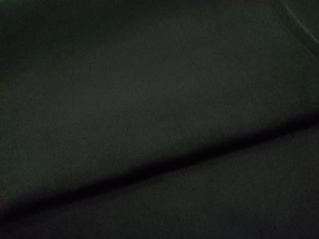 平和屋着物●男性　黒紋付・羽織セット　正絹　逸品　CAAU1601yc