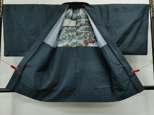 平和屋着物●男性 本場大島紬 アンサンブル 100亀甲 総詰め 正絹 逸品 CAAU1606yc