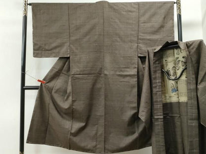 平和屋着物●男性 本場大島紬 アンサンブル 吉祥文 正絹 逸品 未使用 CAAU1607yc