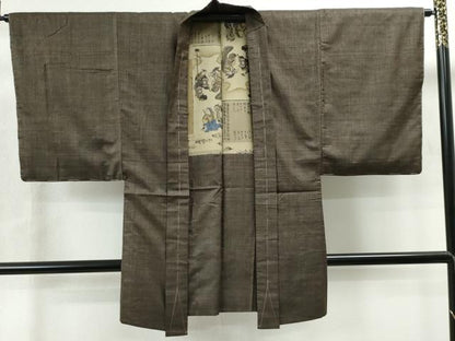 平和屋着物●男性 本場大島紬 アンサンブル 吉祥文 正絹 逸品 未使用 CAAU1607yc