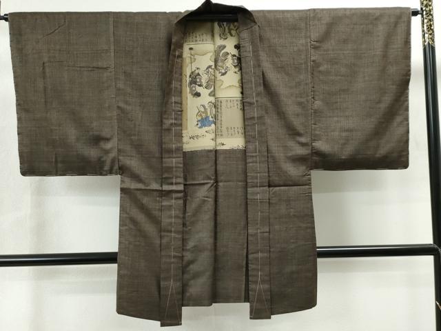 平和屋着物●男性 本場大島紬 アンサンブル 吉祥文 正絹 逸品 未使用 CAAU1607yc