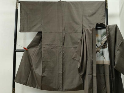 平和屋着物●男性 本場大島紬 アンサンブル 吉祥文 正絹 逸品 CAAU1610yc