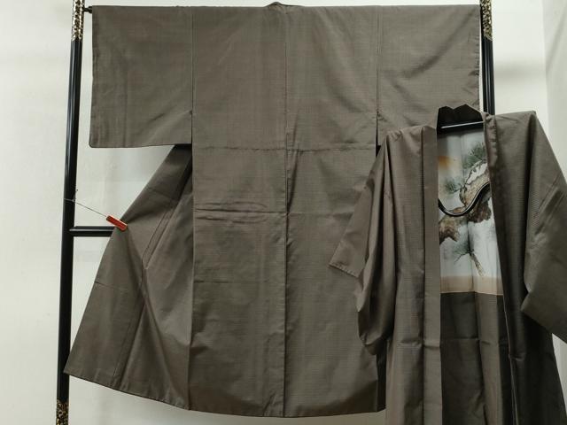 平和屋着物●男性 本場大島紬 アンサンブル 吉祥文 正絹 逸品 CAAU1610yc
