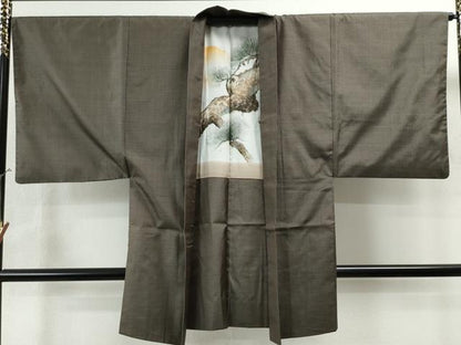 平和屋着物●男性 本場大島紬 アンサンブル 吉祥文 正絹 逸品 CAAU1610yc
