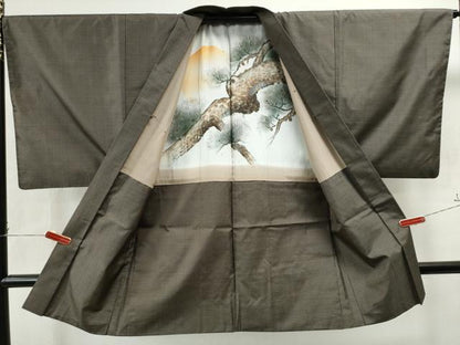 平和屋着物●男性 本場大島紬 アンサンブル 吉祥文 正絹 逸品 CAAU1610yc
