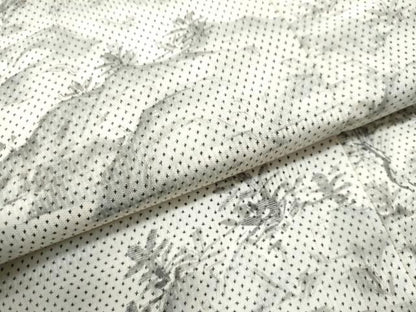 平和屋着物●訪問着 本場大島紬 白大島 7マルキ 刺繍 手描き 京風景文 正絹 逸品 CAAU1619yc