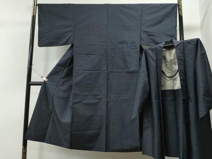 平和屋着物●男性 紬 アンサンブル 吉祥文 正絹 逸品 CAAU1626yc