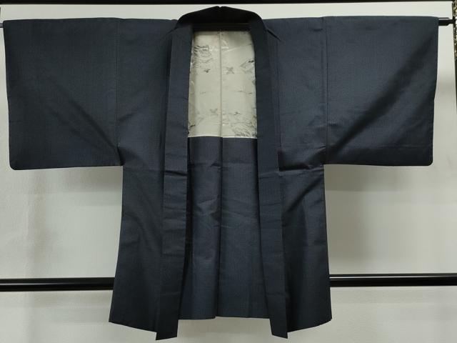 平和屋着物●男性 紬 アンサンブル 吉祥文 正絹 逸品 CAAU1626yc