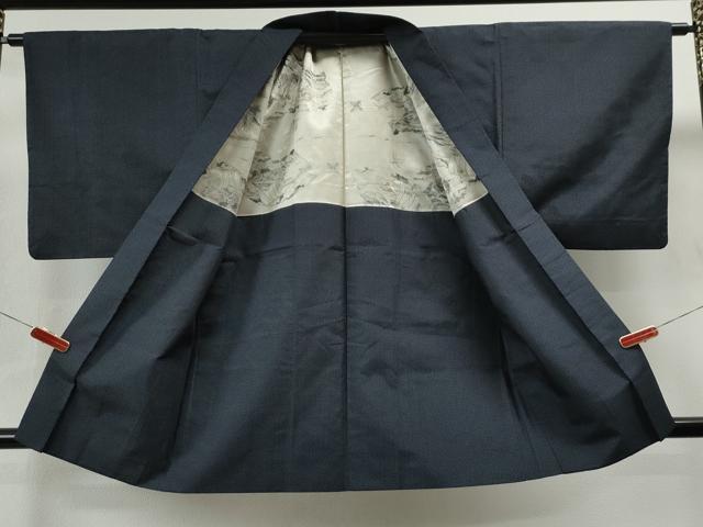 平和屋着物●男性 紬 アンサンブル 吉祥文 正絹 逸品 CAAU1626yc