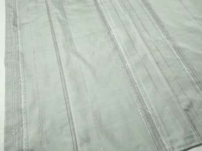 平和屋着物●本場大島紬 白大島 竹並び文 西村絹織物謹製 証紙付き 正絹 逸品 未使用 CAAU1631yc