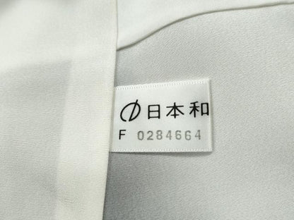 平和屋着物●本場大島紬 白大島 竹並び文 西村絹織物謹製 証紙付き 正絹 逸品 未使用 CAAU1631yc