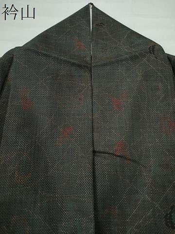 平和屋着物●本場大島紬　7マルキ　泥染め　恵絹織物謹製　証紙付き　正絹　逸品　CAAU1655yc