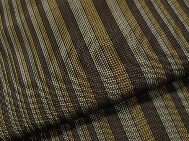 平和屋着物●本場縞大島紬　縞　正絹　逸品　CAAU1672yc