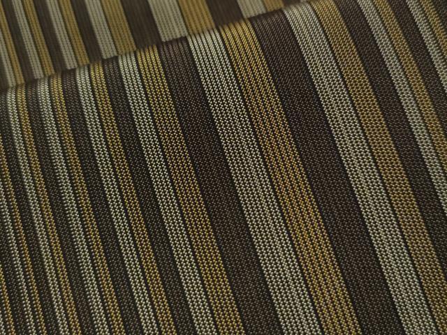 平和屋着物●本場縞大島紬　縞　正絹　逸品　CAAU1672yc