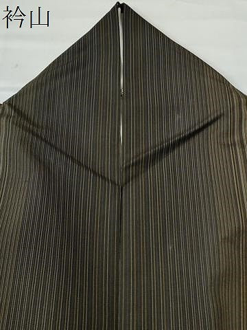 平和屋着物●本場縞大島紬　縞　正絹　逸品　CAAU1672yc