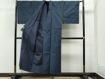 平和屋着物●男性 本場大島 アンサンブル 格子柄 遠山織物謹製 証紙付き正絹 逸品 CAAU1682yc