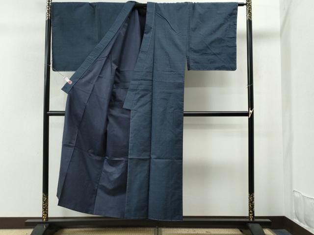 平和屋着物●男性 本場大島 アンサンブル 格子柄 遠山織物謹製 証紙付き正絹 逸品 CAAU1682yc