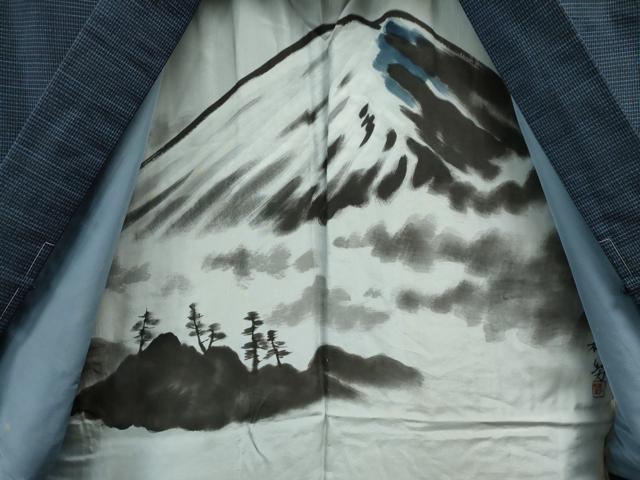 平和屋着物●男性 本場大島 アンサンブル 格子柄 遠山織物謹製 証紙付き正絹 逸品 CAAU1682yc