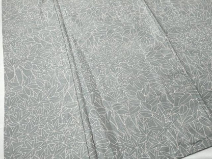 平和屋着物●上質な小紋 紬地 楓 正絹 逸品 CAAU1692yc