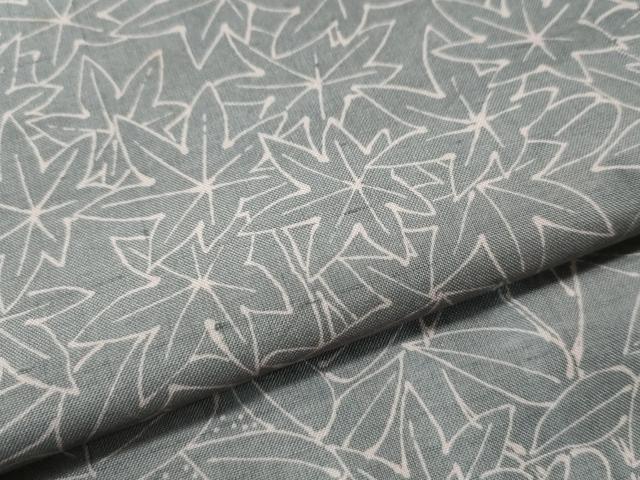 平和屋着物●上質な小紋 紬地 楓 正絹 逸品 CAAU1692yc