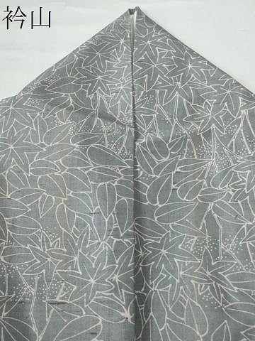 平和屋着物●上質な小紋 紬地 楓 正絹 逸品 CAAU1692yc