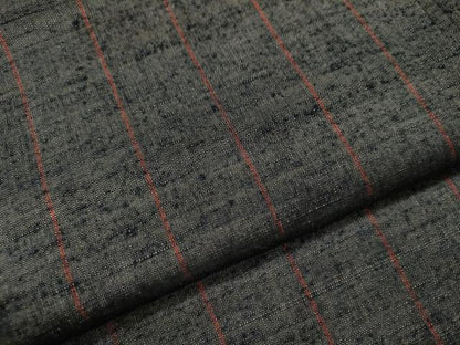 平和屋着物●上質な紬　縞　正絹　逸品　CAAU1693yc