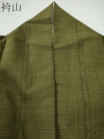 平和屋着物●結城紬　80亀甲　陶器吉祥文　正絹　逸品　CAAU1720yc