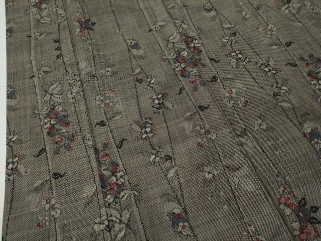 平和屋着物●本場大島紬 7マルキ 枝花文 正絹 逸品 CAAU1729yc